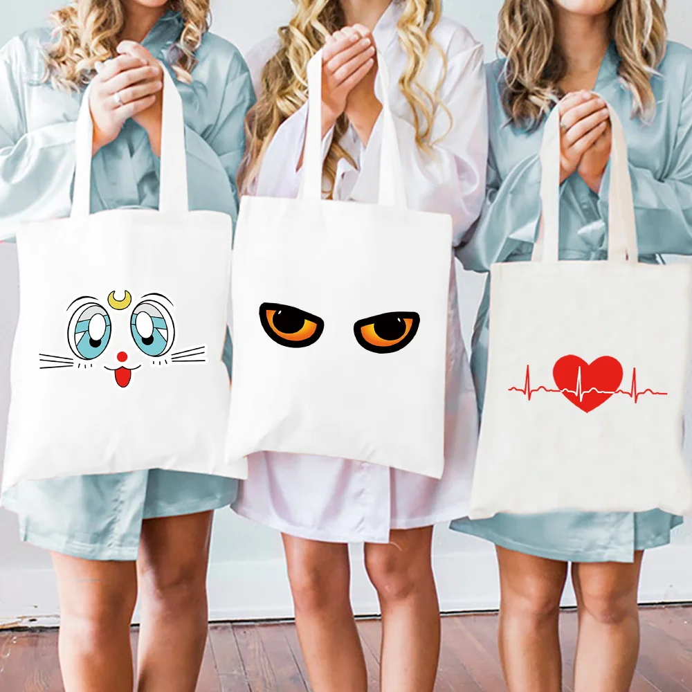 

Canvas Bag Foldable Shopping Bags Chest Series Work Commuting Pouch Lightweight Handbag Durable Storage Pack
