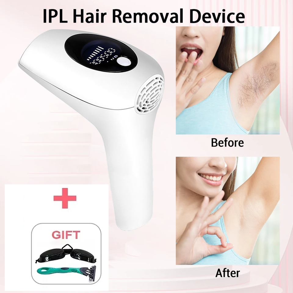  900000 Flashes Laser Epilator Instrume Permanent IPL Hair Removal Home Use Devices Ice Cool Painless Intense Pulsed Light 