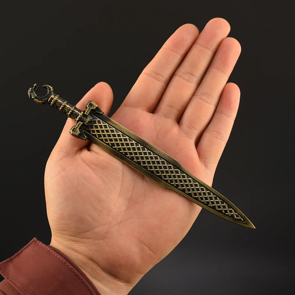 18 cm/7,09 pollici La leggenda di Qin Spada Metallo Anime Periferiche Giocattolo Medieva Modello Cosplay Prop Regalo fidanzato Divertenti Ornamenti sportivi
