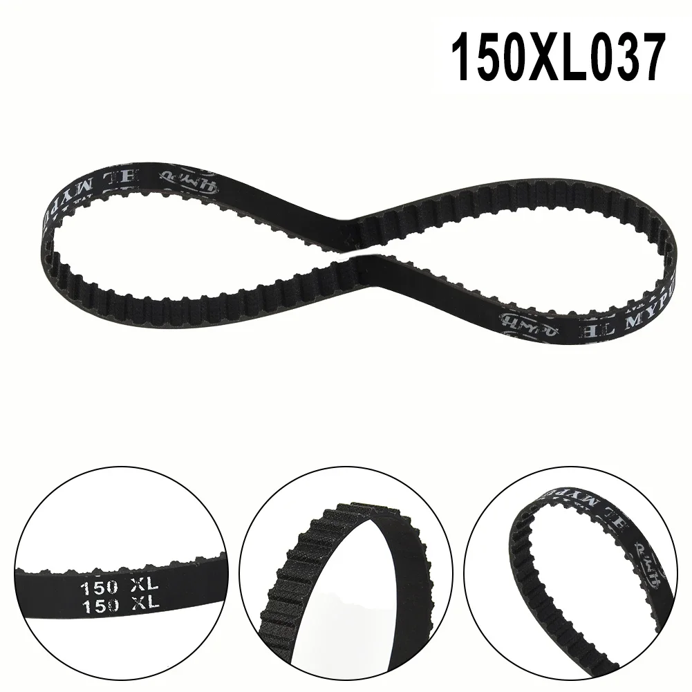 150XL037 Timing Belt 75 Teeth Black Cogged Rubber Geared Belt 10mm Wide Anti-aging And Anti-cracking Belt Positive Drive