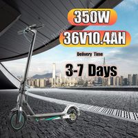 Electric Scooter MK083 350W Brushless Motor 36V10.4AH Lithium Battery Fold Rear Disc Brake Electric Scooter 8.5-Inch Tires