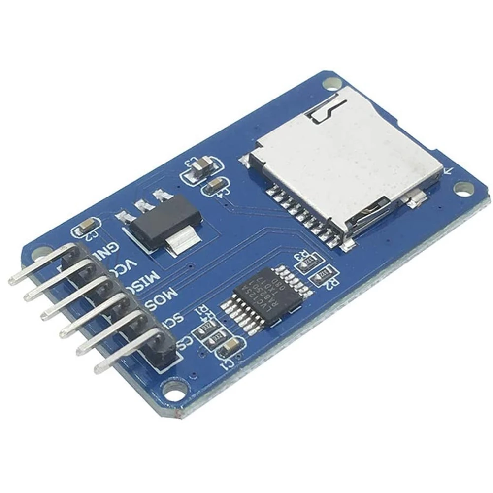 2PCS for MicroSD Card Module TF Card Reader/Writer SPI Interface with Level Conversion Chip