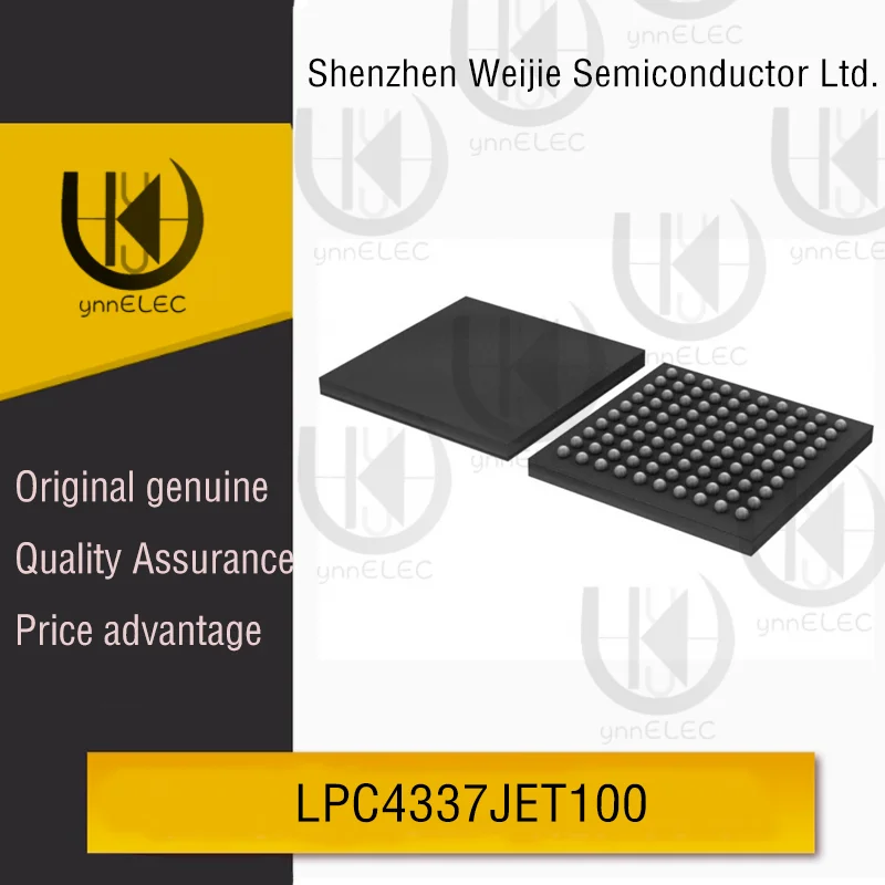 

Original LPC4337JET100 Dual-Core MCU | 204MHz Cortex-M4/M0 | 1MB Flash | TFBGA-100