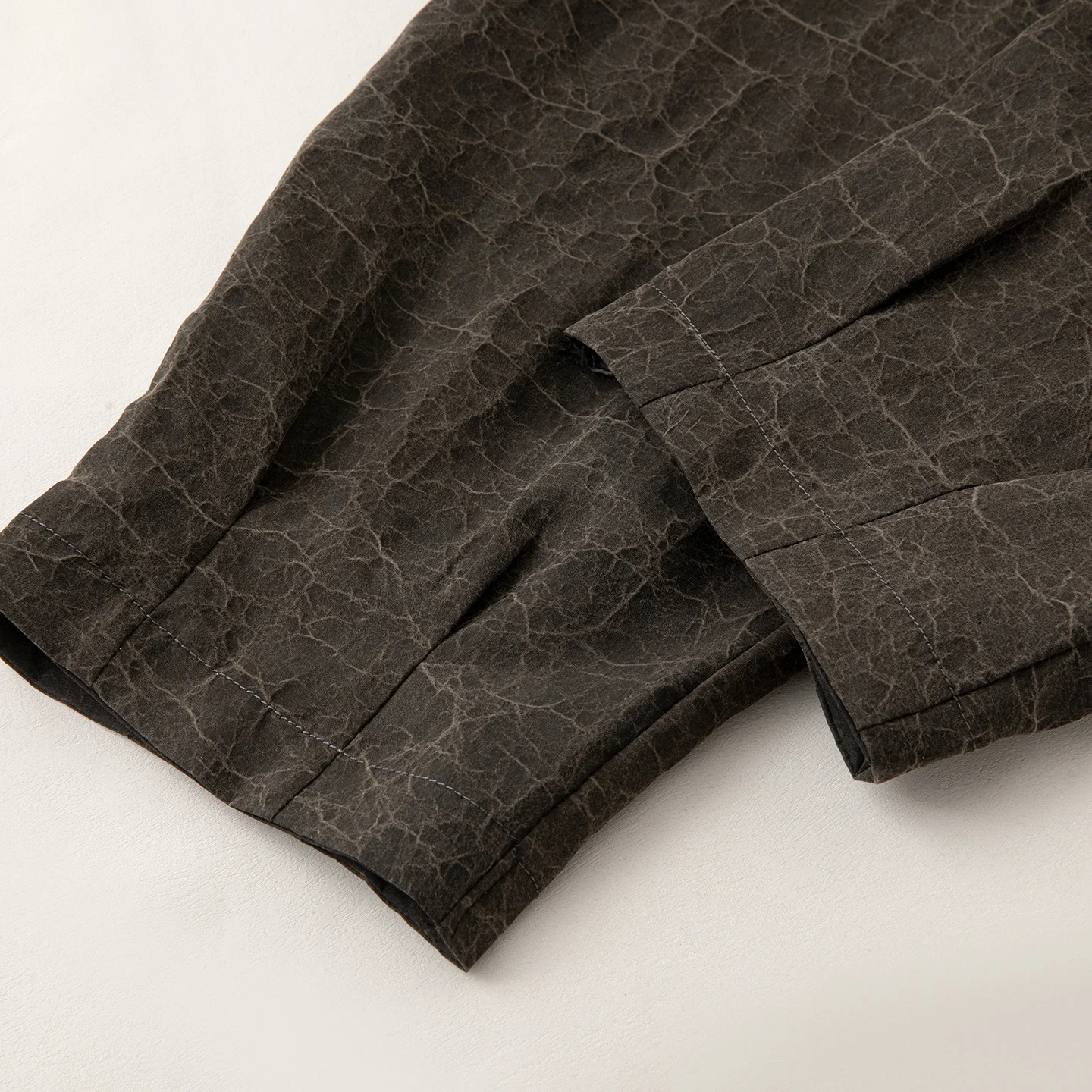 女性のファッション新しい服 100% 天然桑シルク ガンビアード広東ガーゼ タートルクラック エラスティックウエスト カジュアルパンツ