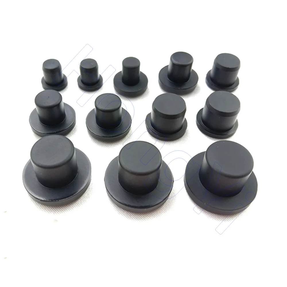 5PCS Solid Sealing Plug 2-14mm Silicone Rubber Hole Caps, T-shaped Seal Stopper, High TEMP Dustproof Plug, Inserts Bungs End Cap