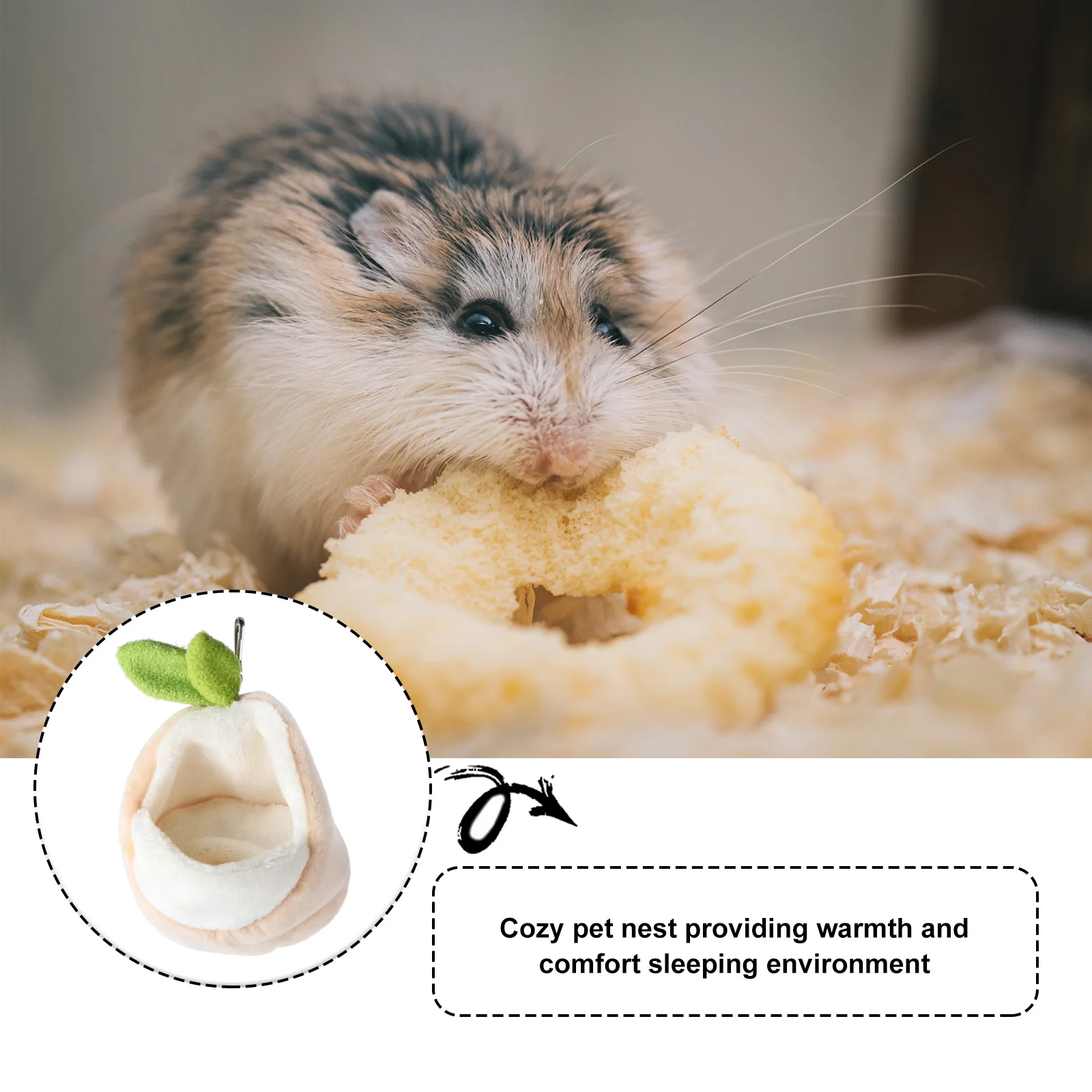 Hamster Nest Handheld Pet Den Guinea Pig Lovely Sleep Mini Warm House Stuffed Toy