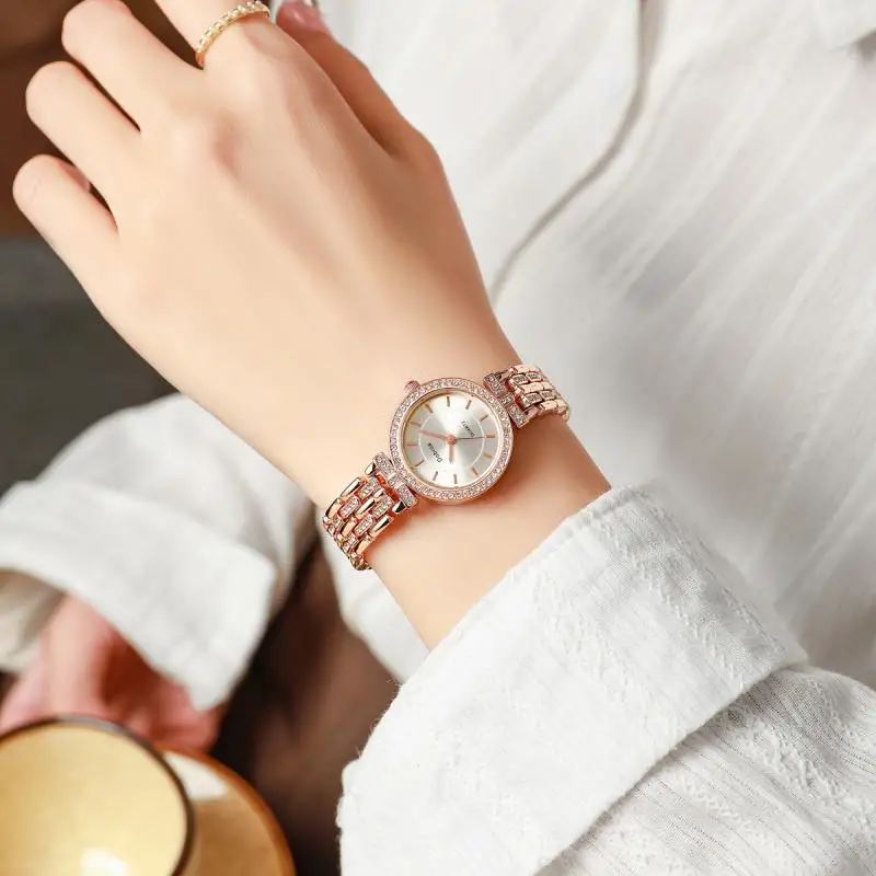 

Новые популярные часы, простые, легкие, роскошные, нишевые, качественный темперамент, одежда для девочек, универсальные часы, женские часы