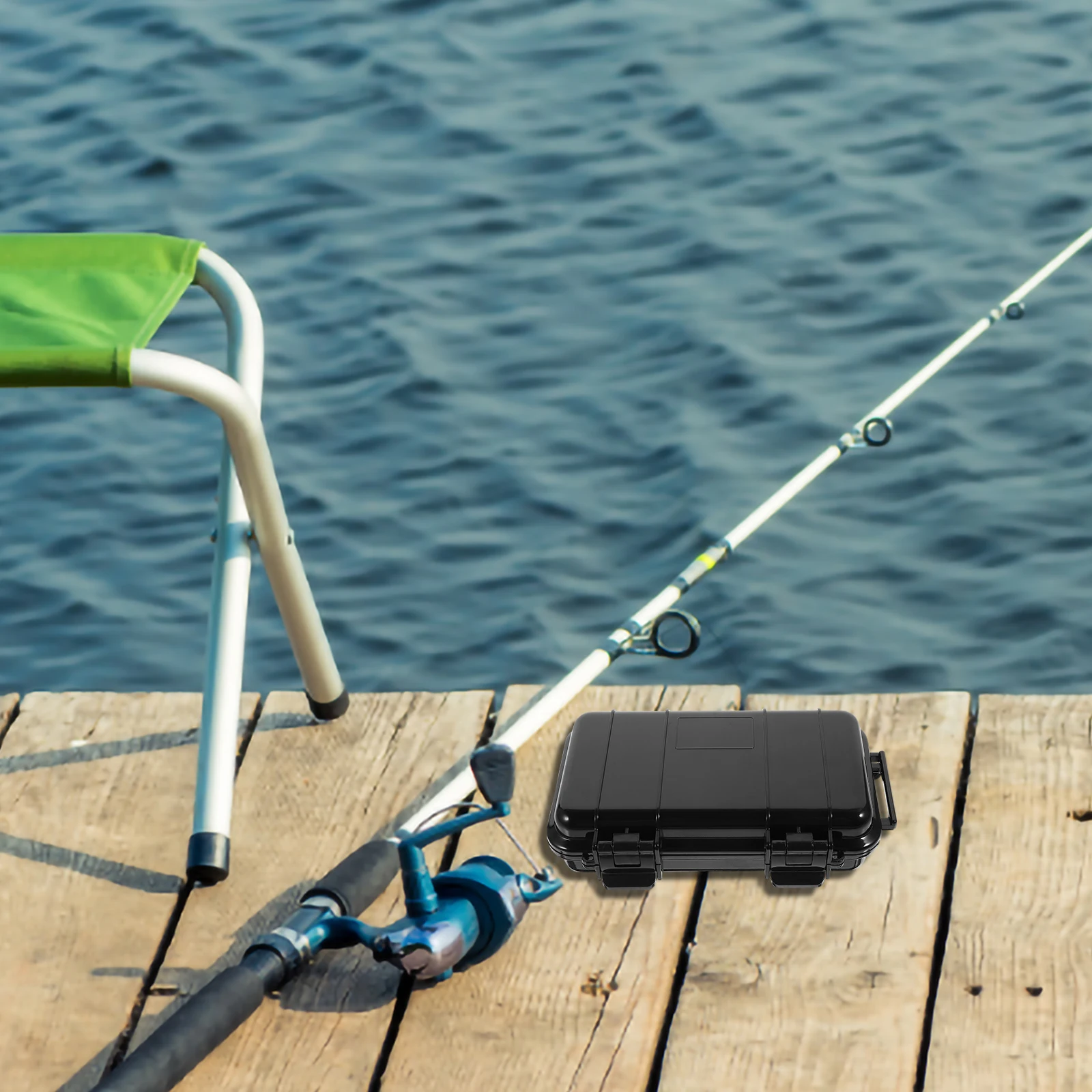 صندوق مقاوم للماء مقاوم للصدمات ومقاوم للاهتراء للتخييم في الهواء الطلق وتخزين الهاتف المحمول وخفيف الوزن ومبطن بالإسفنج #5