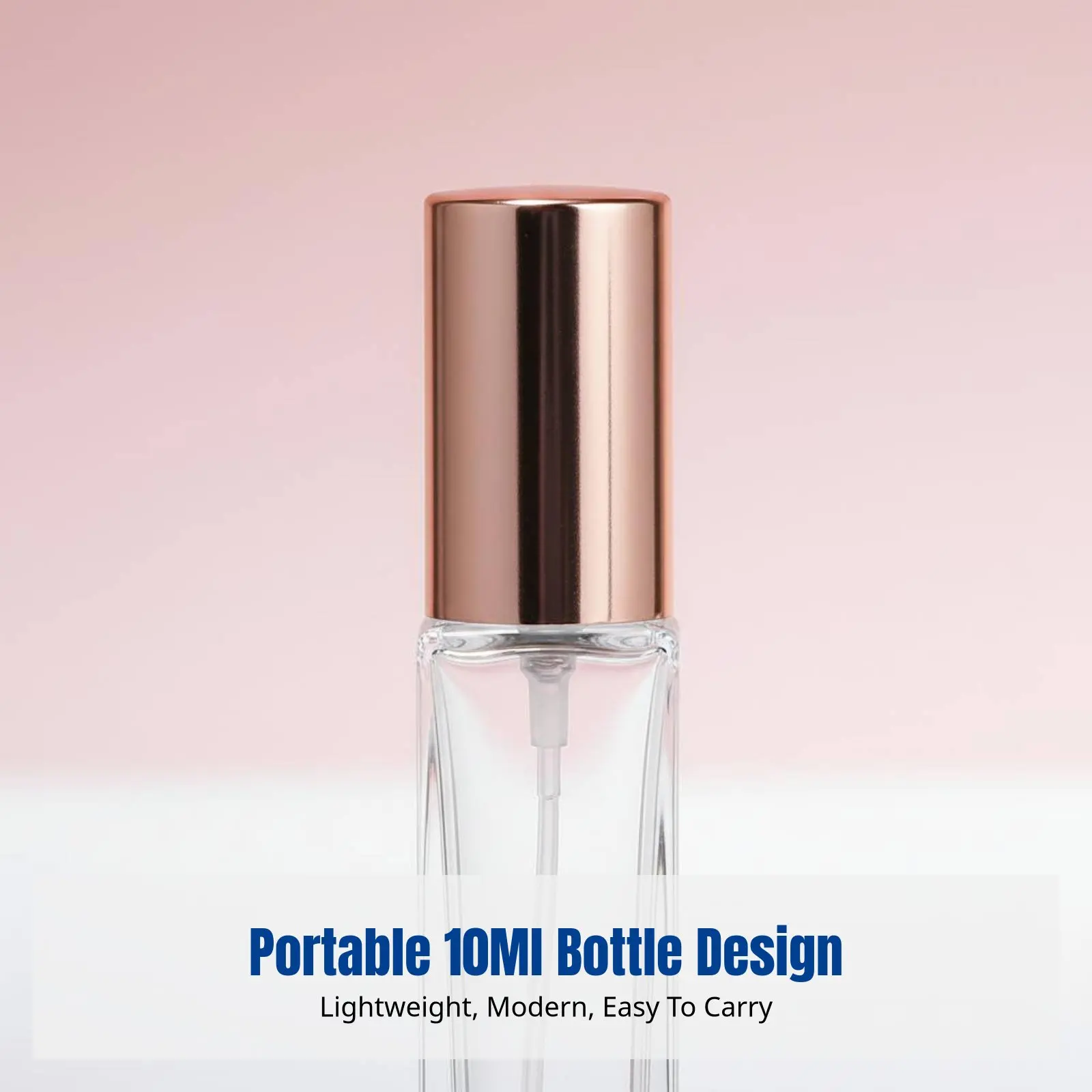 

Square Transparent Perfume Spray Bottle, Glass, Press-Type, Travel Sample Bottle with Cap