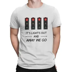 F1 Formula 1 It's Lights Out And Away We Go Essential T Shirt Harajuku Alternative Men's Tshirt Polyester  Men Clothing