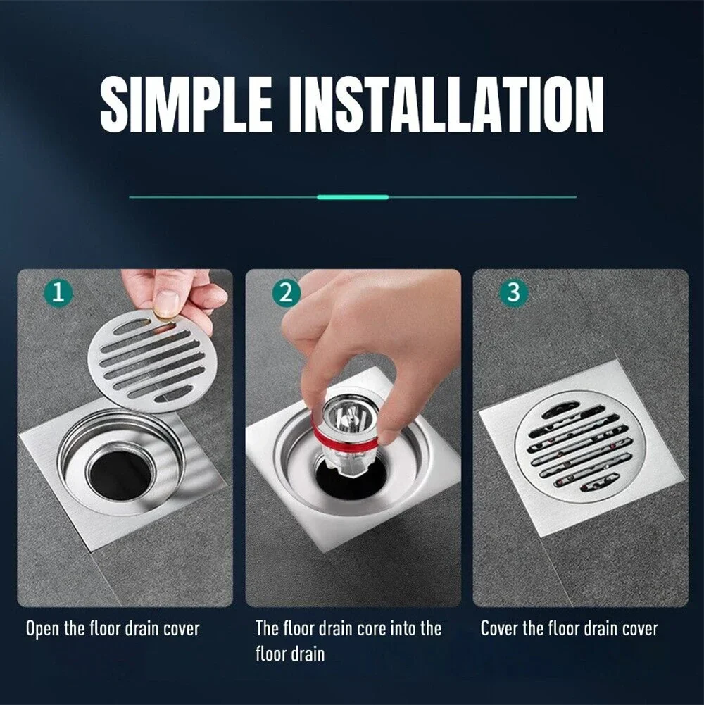 Sewer Deodorant Floor Drain Core Kitchen Water Drain Filter-Floor Strainer Plug Trap Sink Anti  Pest Prevention Deodorant