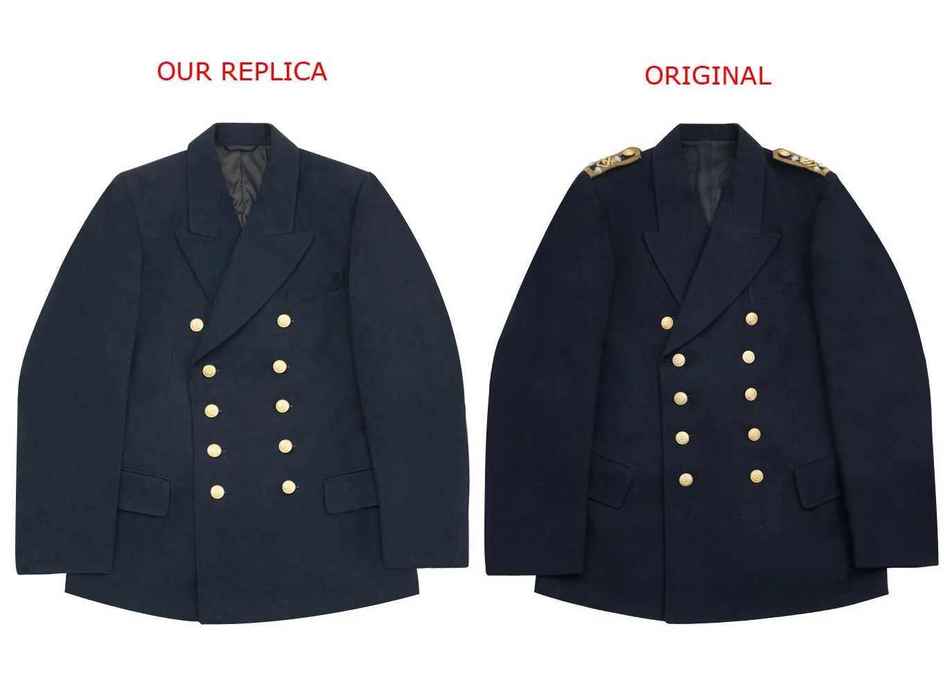 GUWG-002 WWII Deutsch Kriegsmarine offizier marine blau wolle Reefer tunika jacke