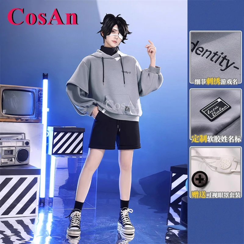 

CosAn Game Identity V Luca Balsa/Prisoner Cosplay Costumes OPH E-Sports Fashion Modern Outfit Halloween Party Role Play Clothing