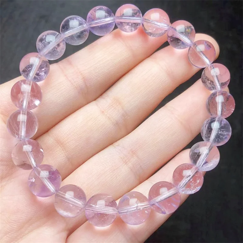 

Natural Lavender Amethyst Bracelet Fashion Healing Personalized For Men Women Gemstone Jewelry Lovers Gift 1pcs 10MM