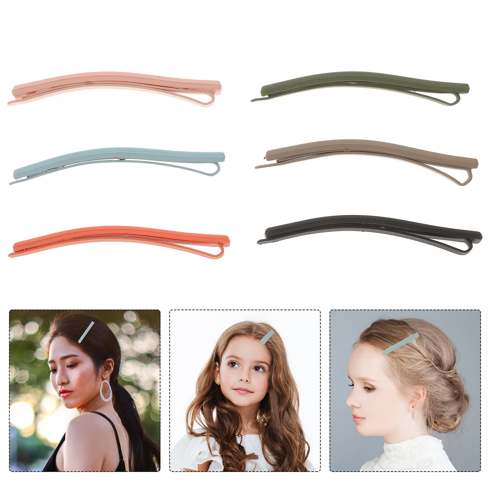 

18 PCS Hair Clip Headgear Hairpin Brief Barrettes Korean Version Colorful Bobby