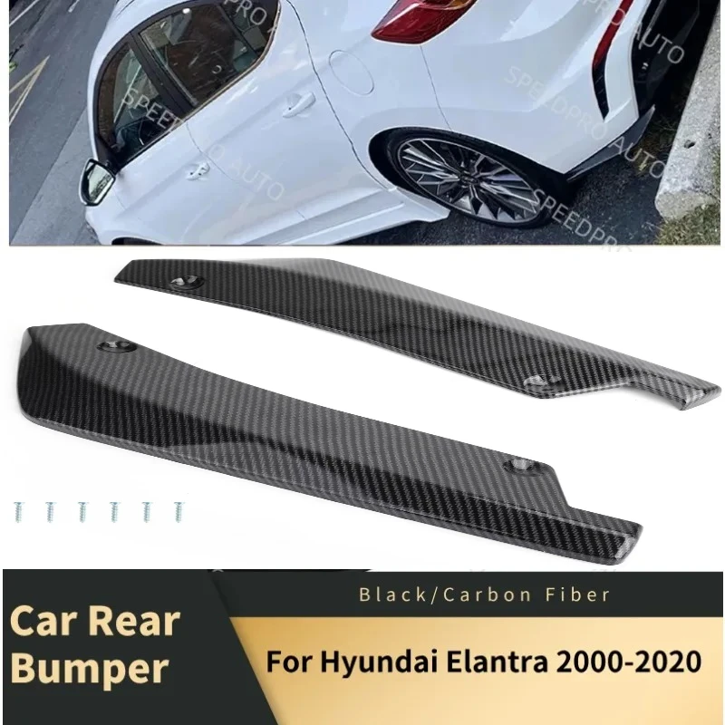 

Накладка-диффузор на задний бампер для Hyundai Elantra 2000-2020, защита от царапин, спойлер, удлинители, боковые пороги, черный