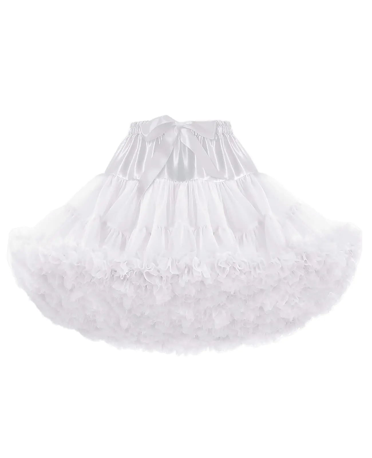 

Women's Tulle Petticoat 3-Layered Puffy Tutu Skirt Crinoline Underskirts for Cosplay Party Dress