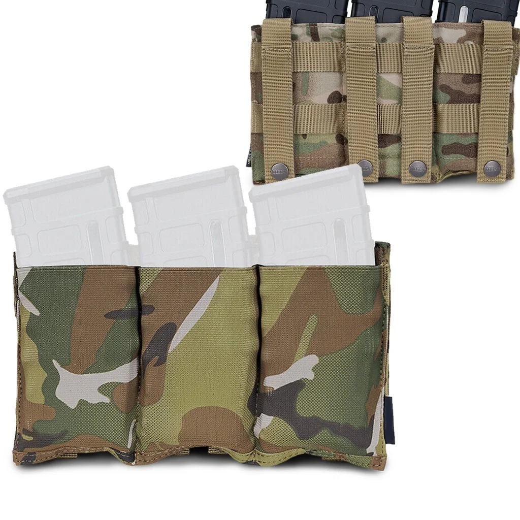 

Tactical Double Pistol Open Top Magazine Pouch 5.56 Fast Draw MOLLE Mag Carrier Carrier Hunting Shooting Accessory Bag