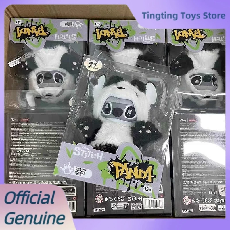 

Genuine Stitch Genz Series Panda Limited Vinyl Face Plush Keychain Trendy Toys Stitch Pendant Doll Anime Figure Adult Kdis Gift