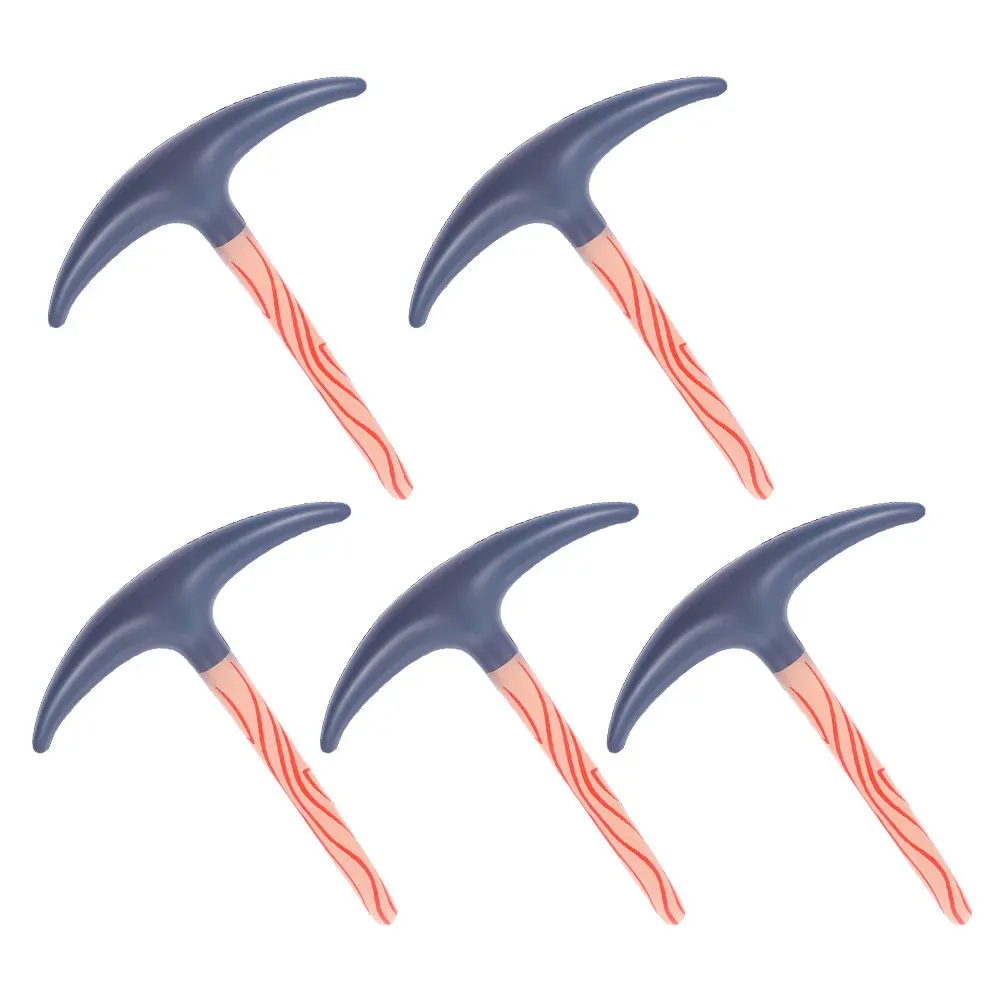 5Pcs Inflatable Dwarf Pickaxe Prop Halloween Party Trick Accessory Kids Pretend Play Photo Prop Pool Beach Festival Costume