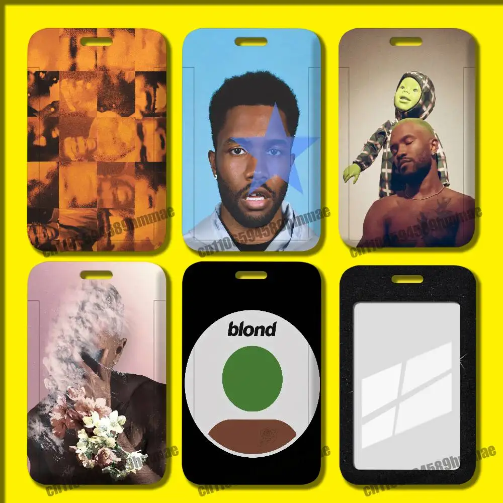 For Frank Ocean Blonde Employee ID Card Holder Office Badge Student Bank Work Credit Holders Hard Case Shell