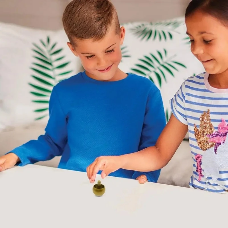 Anneau gyroscopique en métal avec tête de champignon, Anti-Stress pour enfants, fossettes simples, Spinner à main, Anti-Stress, Popite, Anti-stress