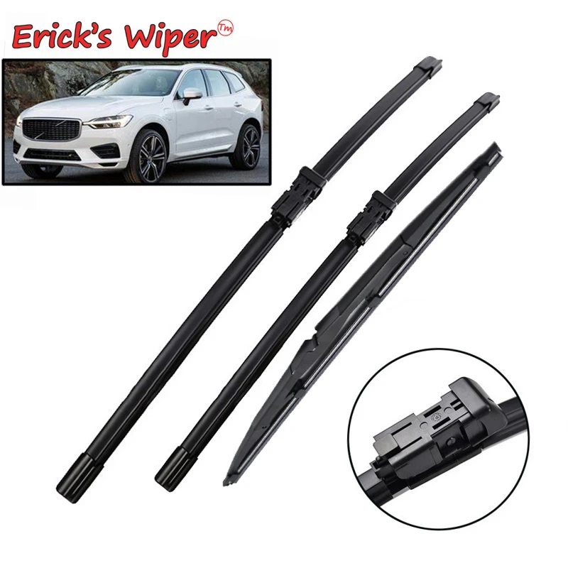 Erick\'s Wiper LHD Front & Rear Wiper Blades Set For Volvo V50 2007 - 2013 Windshield Windscreen Window Rain Brushes 26\