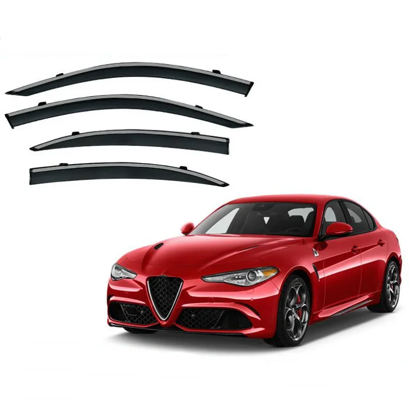 

Window Visor Side Window Deflector Weather Shield Rain Guard For Alfa Romeo Giulia 952 2015 2016 2017 2018 2019 2020 2021 - 2023