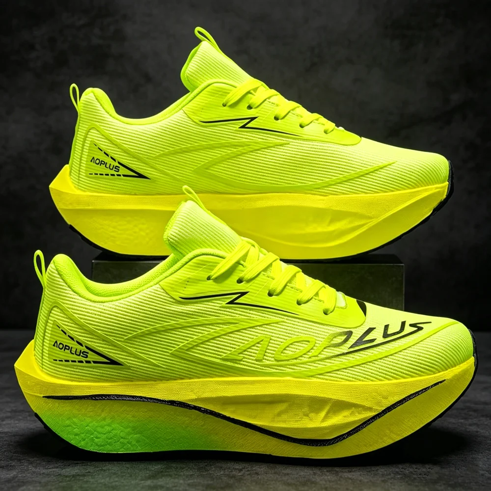 

Кроссовки для бега мужские и женские, спортивные, с карбоновой пластиной, для марафона, дышащие, легкие, удобные, нескользящие, атлетические