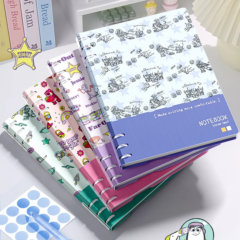 Disney Toy Story B5 cuaderno de hojas sueltas desmontable Lotso Bloc de notas planificador diario Memo Oficina útiles escolares para estudiantes