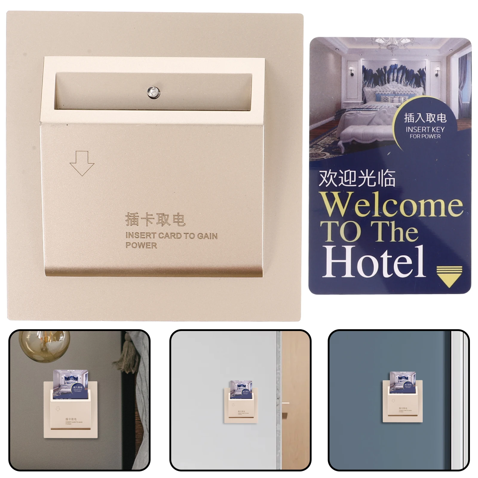 

Key-card Sensor Hotels Panel Electricity Recognition PC Insert for