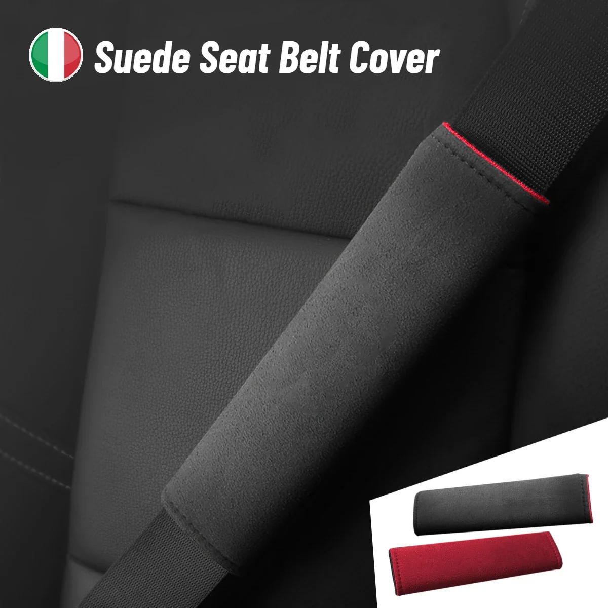 Suede Car Seat Belt Cover For BMW 1 2 3 5 6 7 Series X1 X3 X4 X5 X6 F30 F34 F10 F07 F20 G30 Safety Belts Shoulder Protection