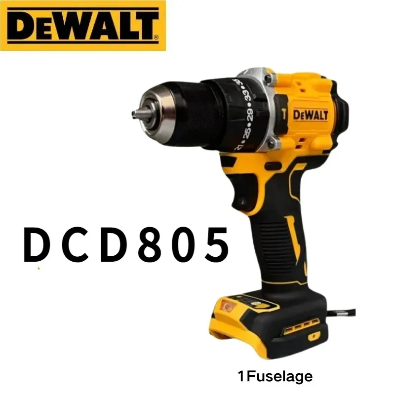 DEWALT DCD805 20V สว่านกระแทกไร้สายแบบไม่มีแปรง 1/2 ชาร์จความเร็วตัวแปรชาร์จเครื่องมือ DEWALT DCD805 เจาะ