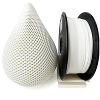 OEM/ODM Strong toughness and fast printing speed Matte White PLA+ filament 1.75mm 1kg matte PLA 3d printer filament