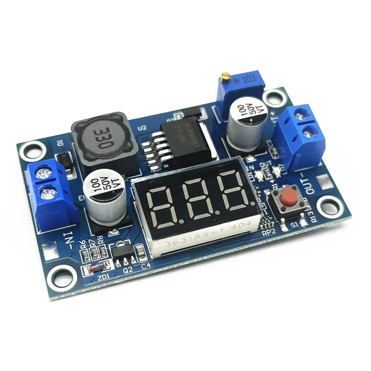 XL6009 4A DC-DC Booster Module 4.5-32V to 5-35V Adjustable Power Supply Module Low Ripple Step-Up Module