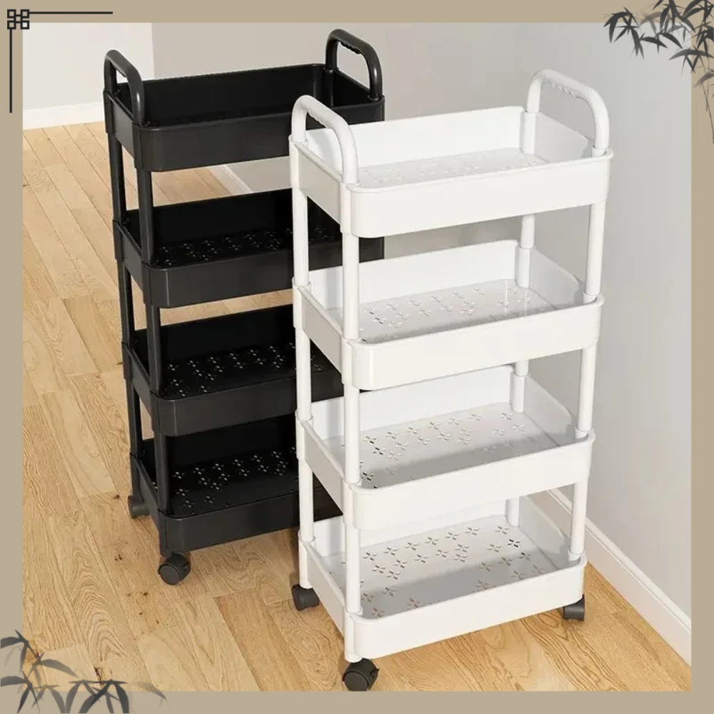 NUEVO Carro de Almacenamiento Multiusos con Ruedas para Cocina, Dormitorio, Bebés, Baño y Otros Usos