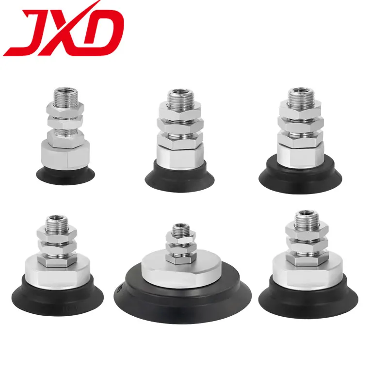 

JXD SMC ZPT32H ZPT40H ZPT63H ZPT100H ZPT125H Single Layer Flat Industrial Rubber Pneumatic Vacuum Pad Air Sucker Suction Cup