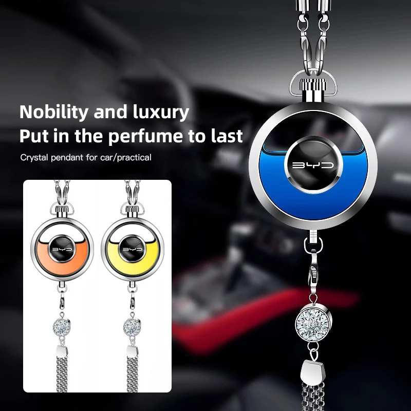 Car Perfume Pendant Air Freshener Diffuser Deodorant Aromatherapy for BYD EV Sealed Dolphin DM-i ATTO 3 Qin Pro Tang Yuansuo