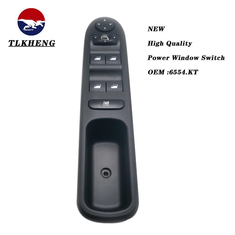 

High Quality Power Window Control Switch Button For Peugeot 307 Glass Lifter Car Accessories 6554KT 6554.KT 6554AQ