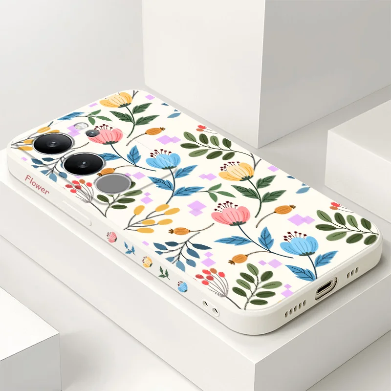 

Color Block Orchid Phone Case For VIVO V50 V40 V30 V29 V29E V27 V27E V25 V25E V23 V23E V21 V20 Y20 Y12 Y21 Y22 Y50 Y35 Pro 4G 5G