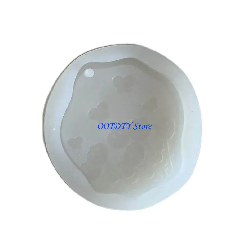 367A Flower Resin Molds with Hole for DIY Craft Hanging Decorations Soap Gypsum Ornament Valentines Gift