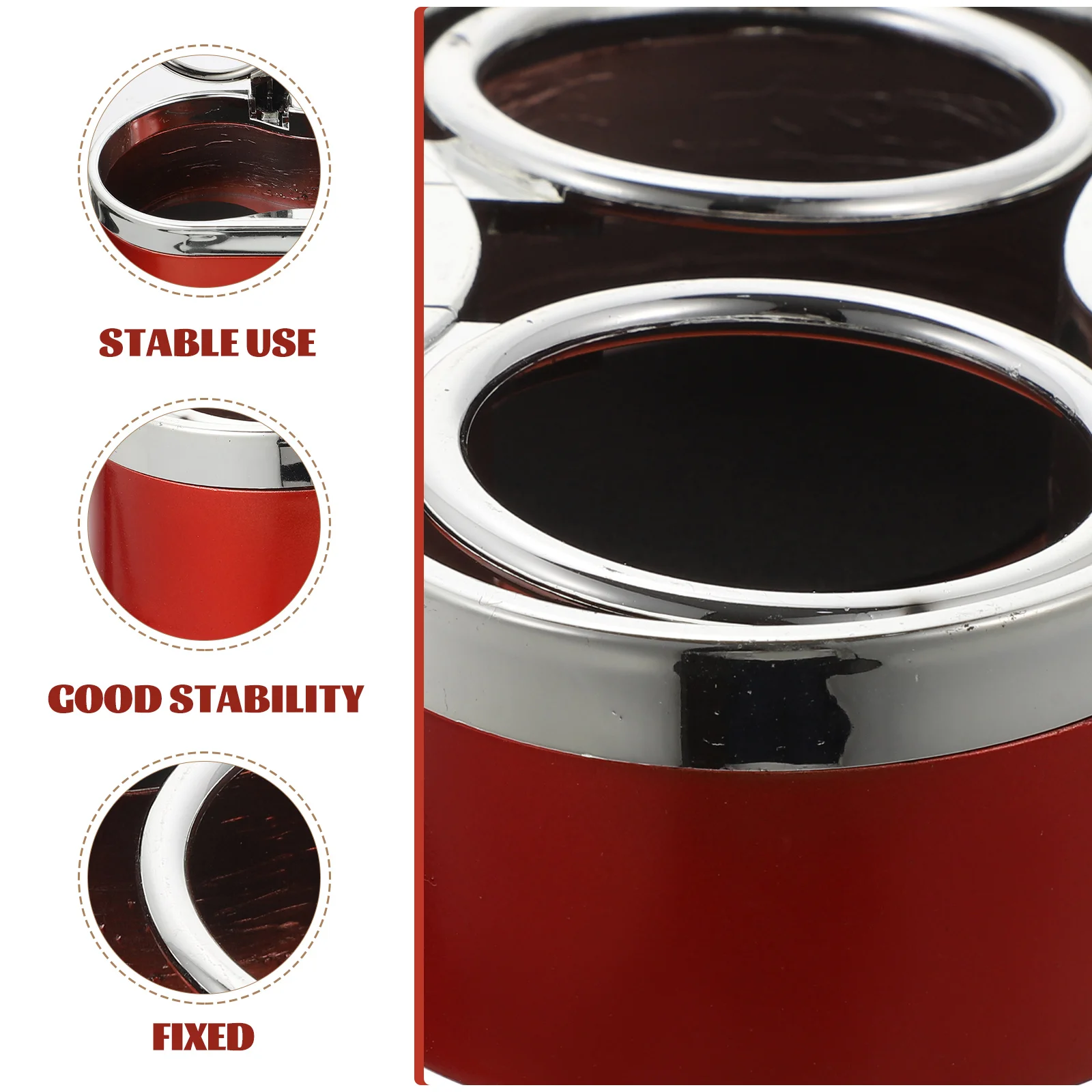 

2Pcs Car Cup Holder Durable Double Hole Drink Bottle Organizer Vehicle Auto Drink Beverage Holder Car Accessories