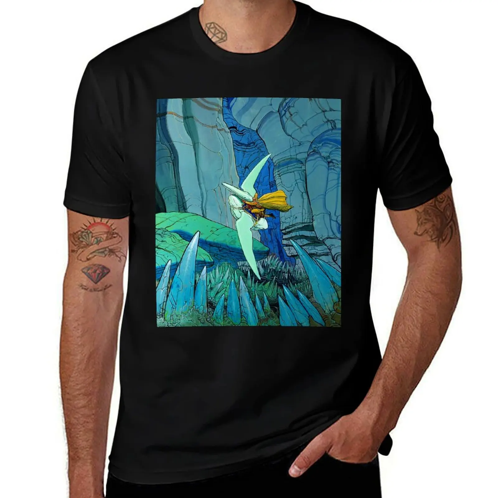 

Jean Giraud - moebius - Arzak l'arpenteur T-Shirt High Elasticity Sports Tee Shirt