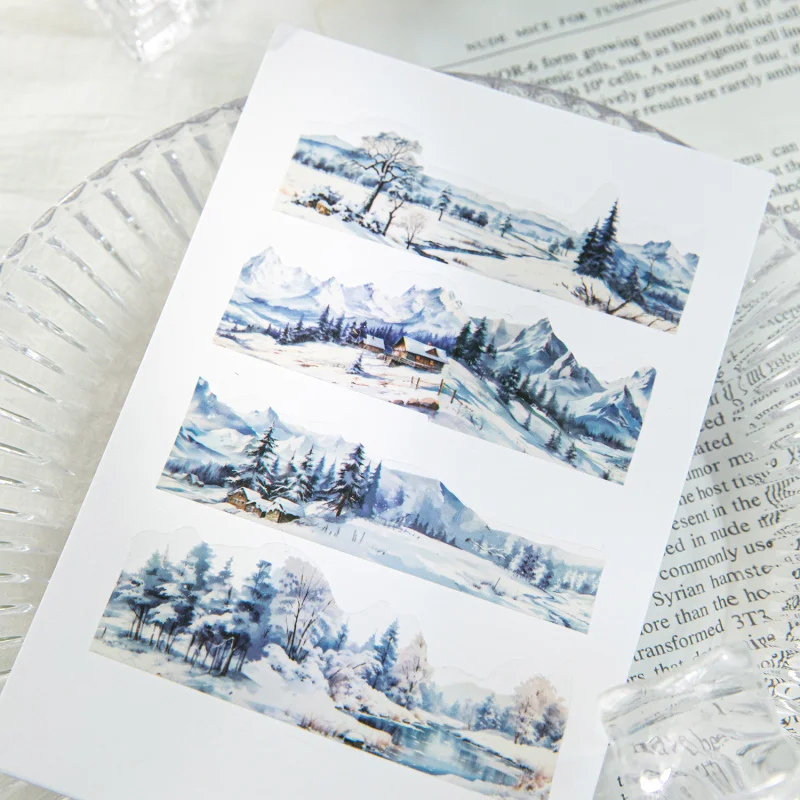 Card Lover 50mm*2m 1 Roll [Walking Towards The Mountains And Seas ]Series] Decoration Masking Tape PET Scrapbooking Material Kit