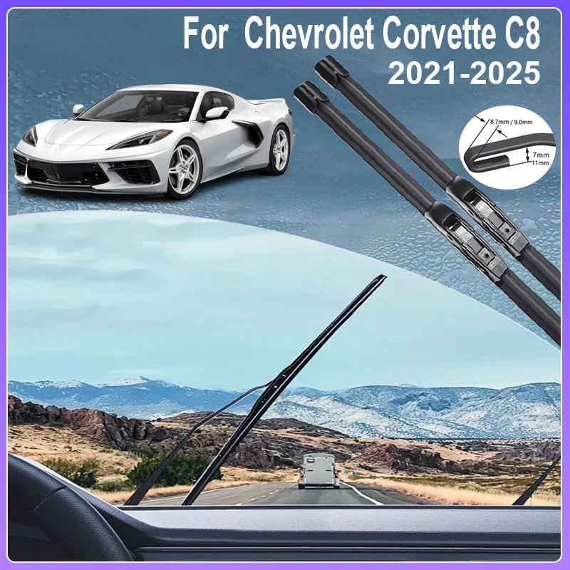 

Car Window Wiper For GMSV Chevrolet Corvette C8 Accessories 2024 2021 2022 2023 2025 Windshield Windscreen Auto Rain Brushe Part