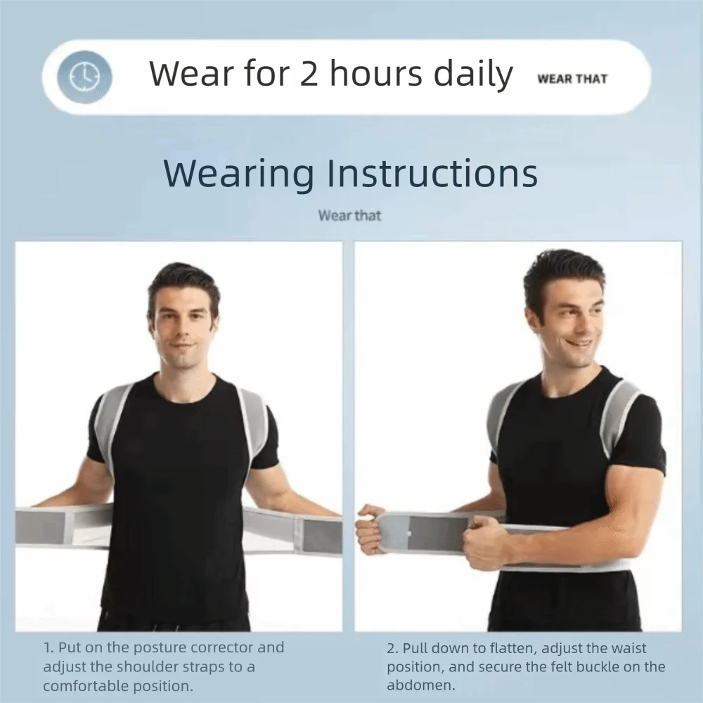

Adjustable Posture Corrector Orthopedic Corrective Back Brace Humpback Girdle New Design Lumbar Support Men