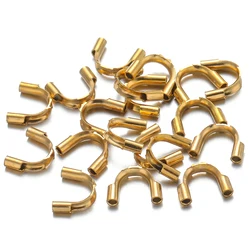50pcs Gold Stainless Steel Small Connection Buckles for Earrings Making Necklace Connectors DIY Jewelry Supplies Accessories