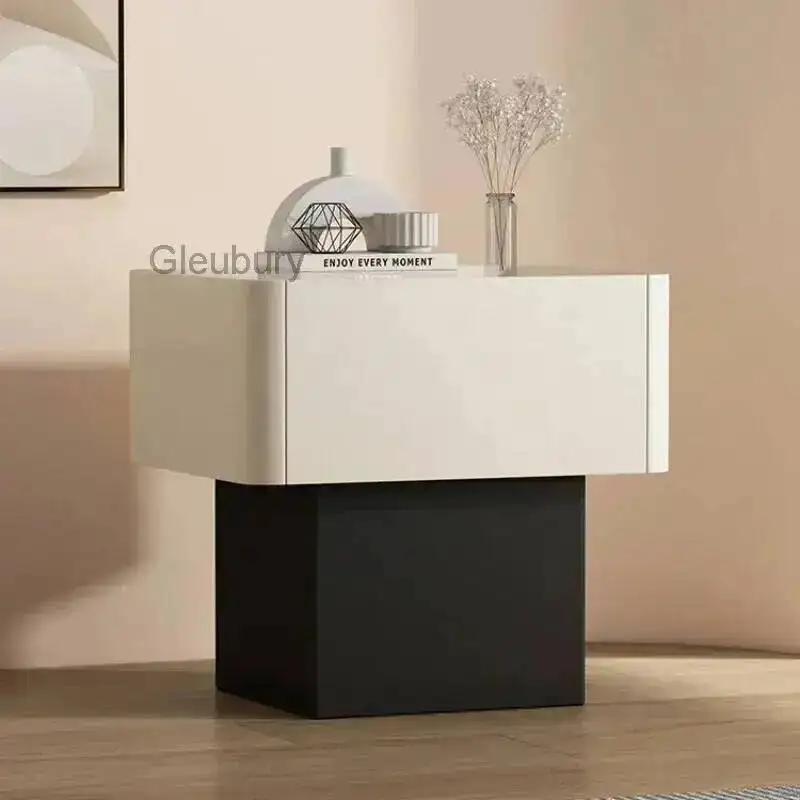 Mesita de noche con cajones para dormitorio, mueble auxiliar nórdico pequeño para café, dormitorio, o como criado muerto, mobiliario para el hogar.