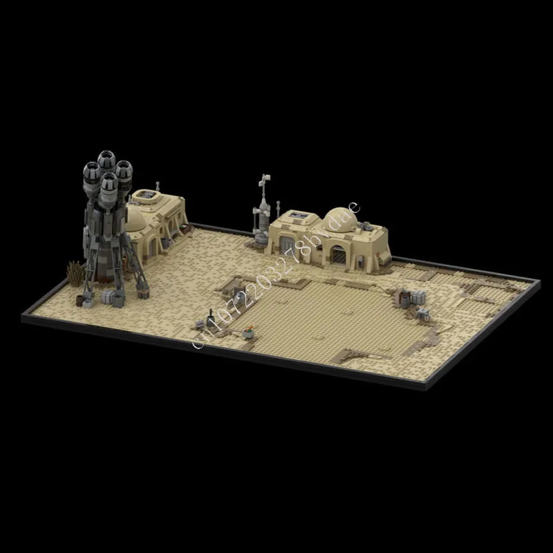 

3506 PCS Desert Town Architecture Building Block Scene Assembly Educational Model Man Gift For Adults Adults Birthday Decoration