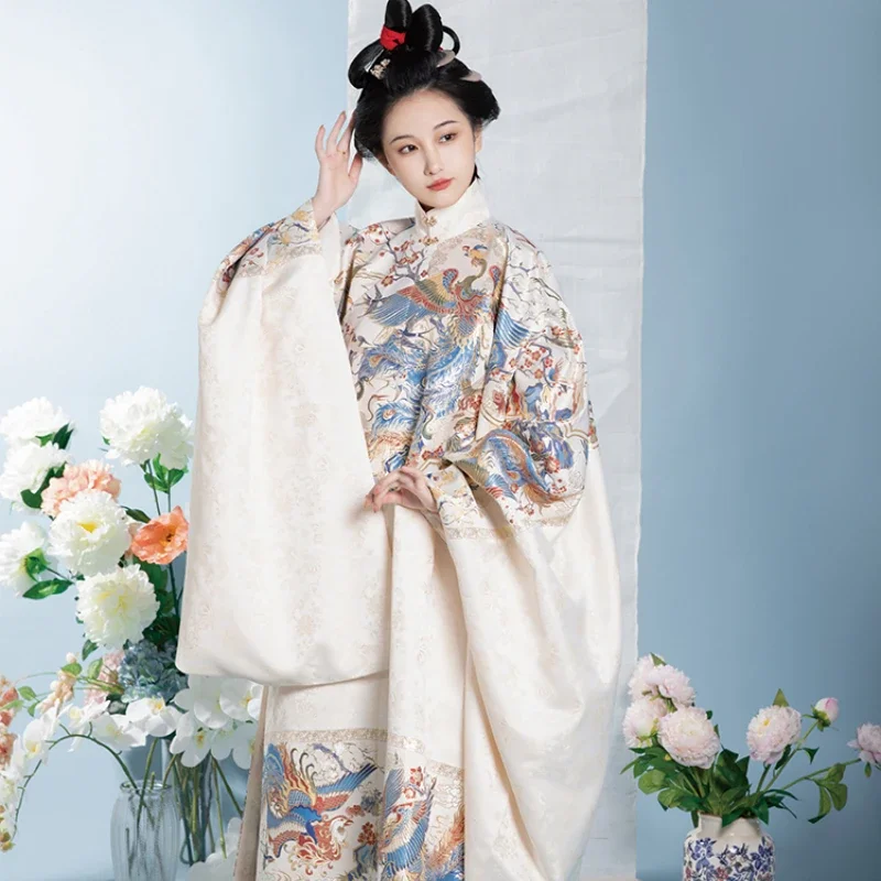 Chinese Traditional Hanfu Dress Women Ming Dynasty Retro Fairy Cosplay Dress Ancient Oriental Performance Costume Party Clothes